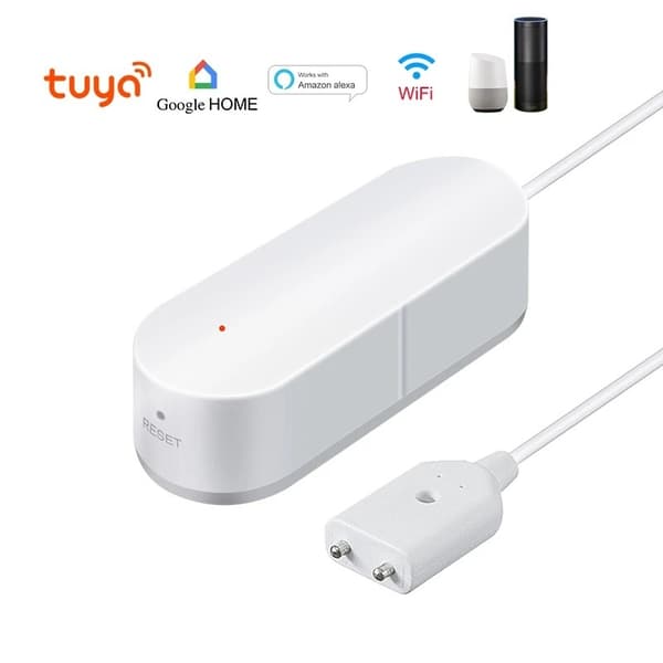 Water Leakage Sensor Wifi Leakage Level Sound Alarm Detector Security Overflow Protection Tuya Smart Life App Control