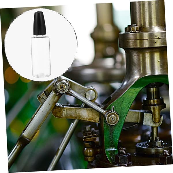 8 stk. nålespidsapplikatorflasker 15 ml klemme-flasker med sorte låg præcisionslim