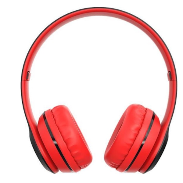 Trådlösa On-Ear hörlurar röd röd red
