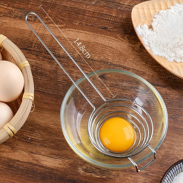 En sølvproteinseparator i rustfritt stål, eggeplommeseparator