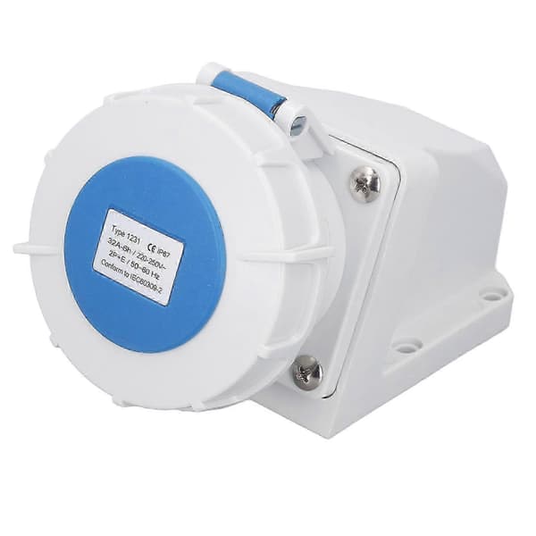 Industrial Connector Socket 32A 2P+E Surface Mounted IP67 Waterproof Socket Industrial Connector 220 - JV