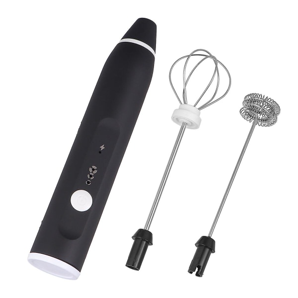 Latautuva Blender Kannettava Keittiön Käsikahva Sekoitin Usb Latautuva Vaahdotin Munasekoitin Latte Kahvinkeitin Frappe MakerMusta7.5X3X3CM Black 7.5X3X3CM