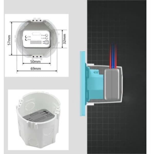 Mechanically Powered Wireless Switch - Control Without Wires or Batteries - Range up to 200 m - Compact 10A 2200W Receiver