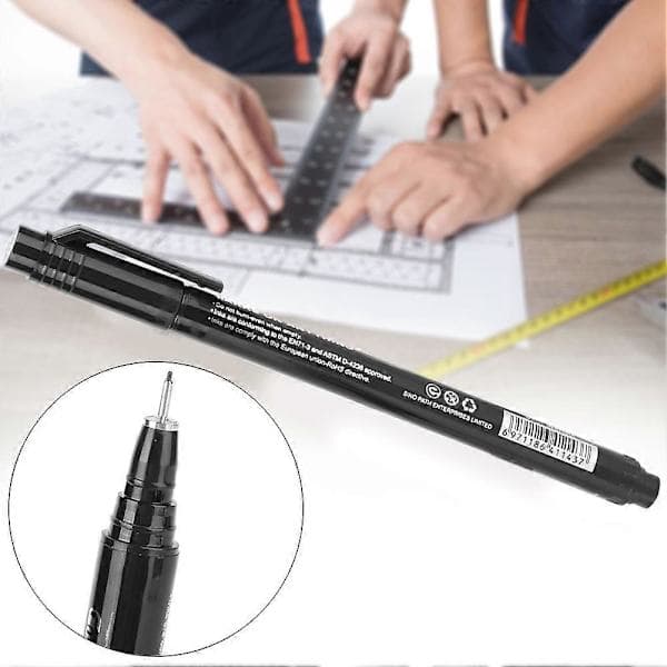 12 Pcs Micron Liner Fineliner Black Water-based Ink Waterproof Drawing Sketch Pen