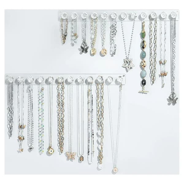 Halsbandsställ, akryl halsbandshängare, väggmonterat halsband
