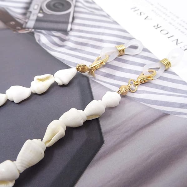 Liten konkylie brillekjede solbrillestropp brillesnor -
