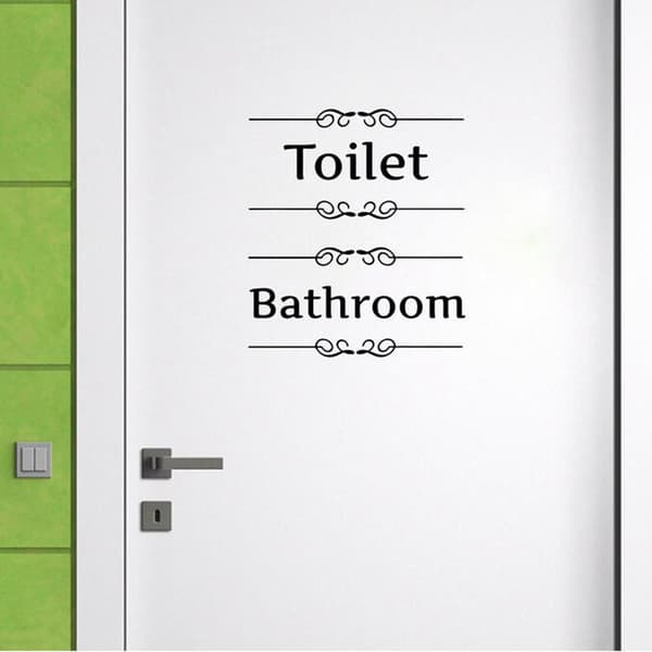 seinätarrat Kylpyhuone WC:n seinätarra Ovitarrat
