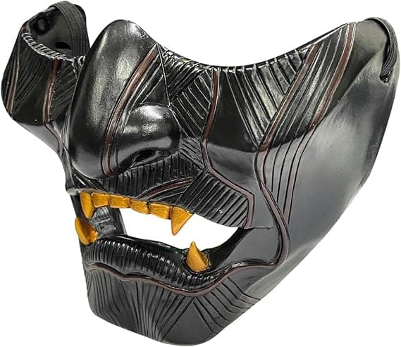 Ghost Maske af Tsushima Jin Sakai Cosplay Halvt ansigt Resin Samurai