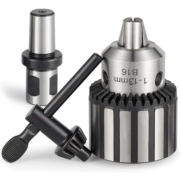 HD Chuck HEAVY DUTY 1/2\" (13mm) Magnetisk Borrchuck med 3/4\" Weldon Skaft Adapter Nyckeltyp Chuck Konverteringsverktyg (B16)