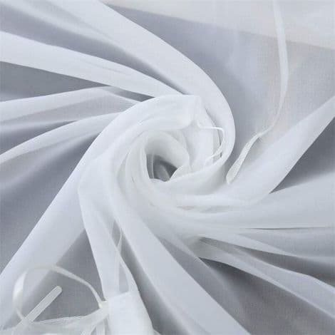 Simple roller blind with loops, curtains, kitchen, sheer, eyelet curtain, curtains, modern voile (white, WxH 60 x 155 cm)