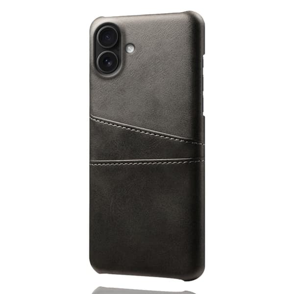 SKALO iPhone 17 PU-nahkainen korttipidike - Musta