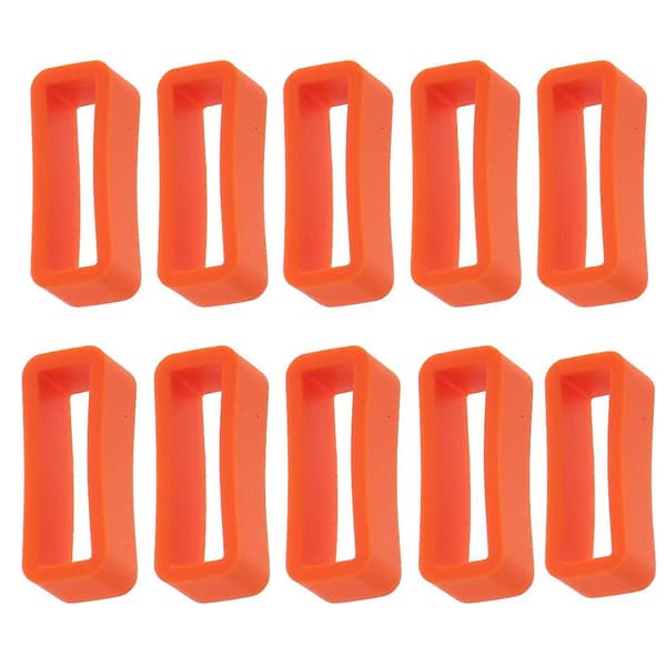 10 stk. Urremsløjfe Gummibåndsholder 22mm Orange