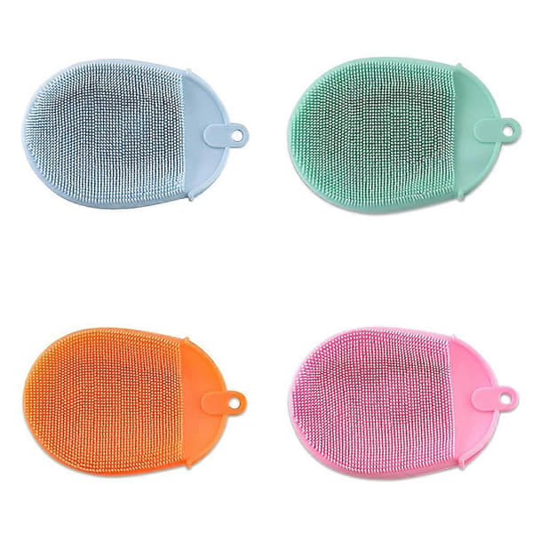 Silicone Dishwashing Glove Vegetable Scrubber Fruit Cleaner Washing Tool Vegetable Scrubber Silicone