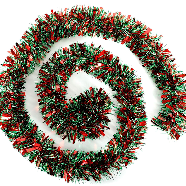 6,5 fot Glitter Twist Tinsel Girland Dekor Metallisk Tinsel til Halloween Thanksgiving Day Høst Juletrær