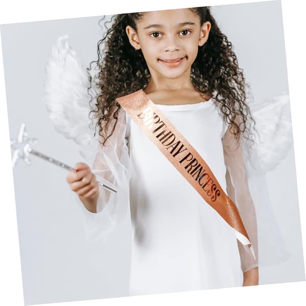 Prinsessekrone Tiara Belte Bursdagsbånd for Kvinner Glitrende Rhinestone Hodeplagg Bursdagshårbånd