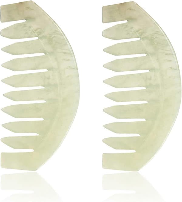 Jadesten Massagekam Traditionel Naturlig Jade Massager Akupunktur Hovedterapi Triggerpunktbehandling