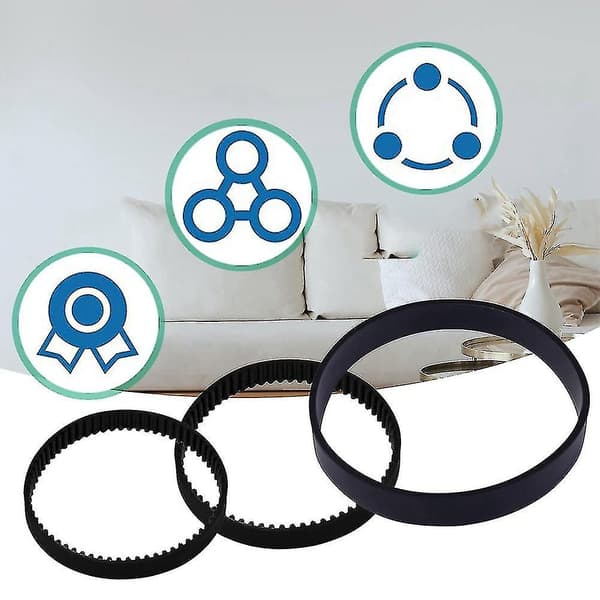 6 Pieces Replacement Vacuum Belts Compatible with Bissell Proheat 2x Revolution