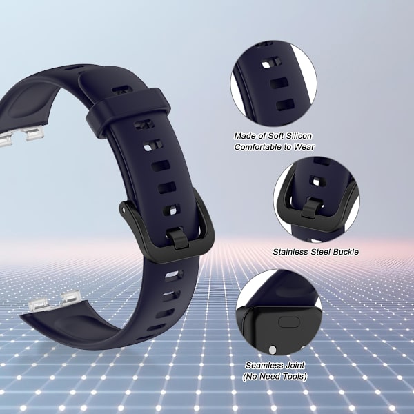Rem til Huawei Band 8 Silikone Blå Blue