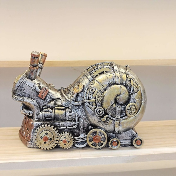 Mekanisk Punk Dyr Statue Industriel Design Steampunk Snegl Harpiks Håndværk Dekoration C