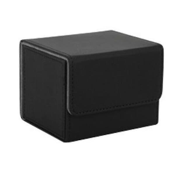 Card Box Side Loading Card Box Card Case for Yugioh Card Binder Holder 100+, Black