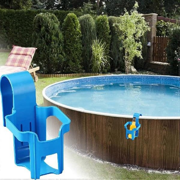 Poolside Cup Holder, Portable Bottle Holder Punch Free Hanging Rack for Kitchen Bathroom, Multi-functional Cup Shelves for Bedside Bike Stroller
