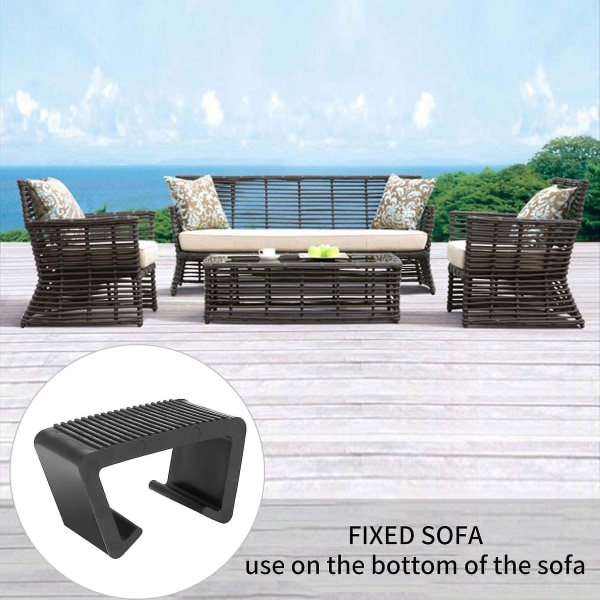 10 Pc Outdoor Garden Rattan Wicker Furniture Alignment Fastener Sofa Clip Connector Suitable Compatible With Ra