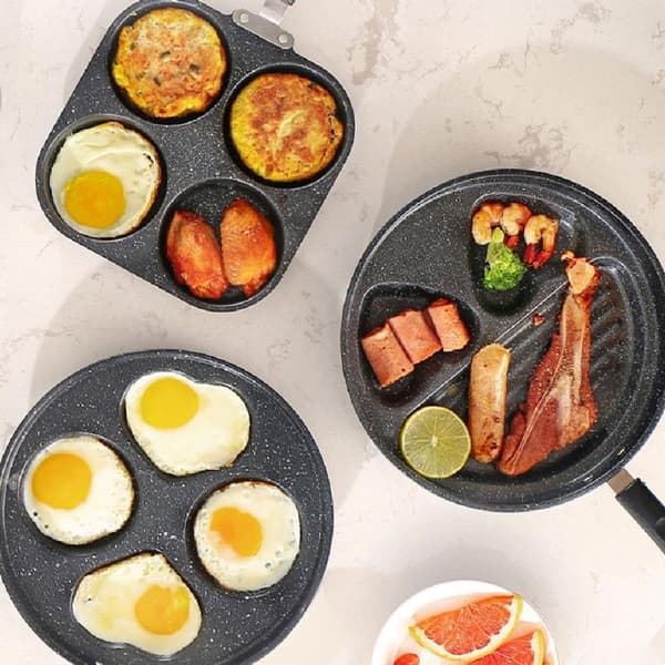 Non-stick Egg Pans - Cast Iron Egg Frying Pan - Breakfast Burger Egg Pancake Maker