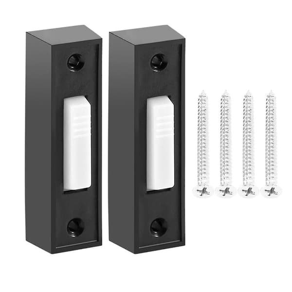2 stk Universal Garasjeportåpner Bryter 41a4166 Belyst Trykknapp Svart Finish Med Hvit Senter [db]