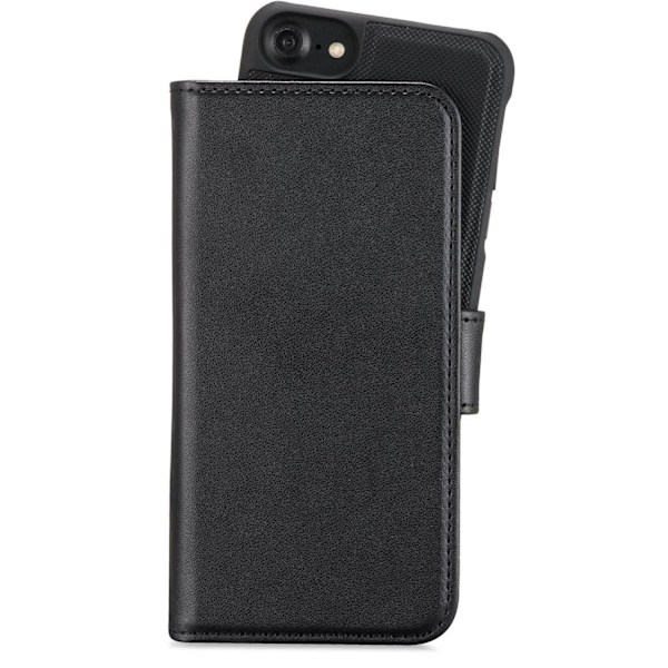 held iPhone 6/7/8/SE 2020/2022 2i1 Magnetisk Etui / Cover Sort Black Svart