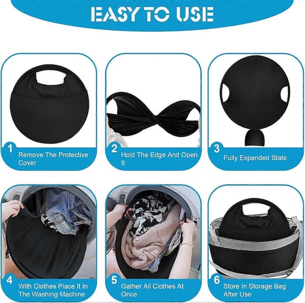 Folding Laundry Basket for Easy Storage and Transport, Large Pop-Up Hamper, Suitable for Dryers and Washing Machines