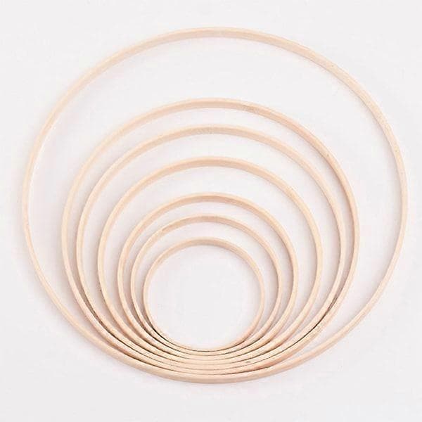 10/15/18/20cm Makrame Bambus Bøjle Håndværk Drømmefanger Ring Cirkel DIY Materiale 20CM