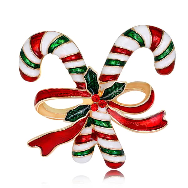 Christmas Brooch Stylish Exquisite Diamond-set Gingerbread Pin Co