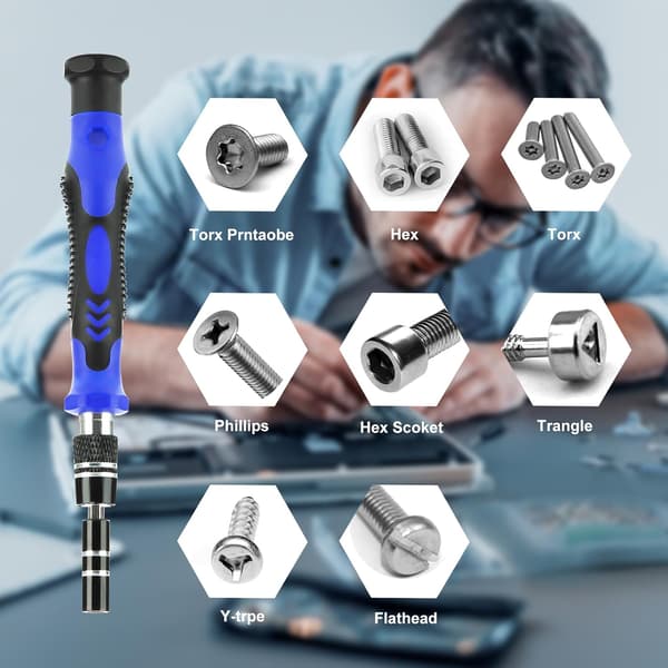 122-in-1 Magnetic Precision Screwdriver Set, Portable Mini Screwdriver Repair Tool for PC, Computer, iPhone