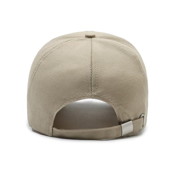 Baseballcaps i bomullslerret med lang brem, utendørs, uformell, for kvinner og menn (khaki)