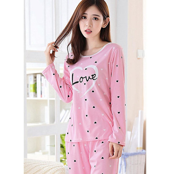 Jentepysjamas Høst Pyjamas Jenter Jente Pyjamas Sett Høst Pyjamas Kvinner Husholdning Pyjamas DressPinkM Pink M