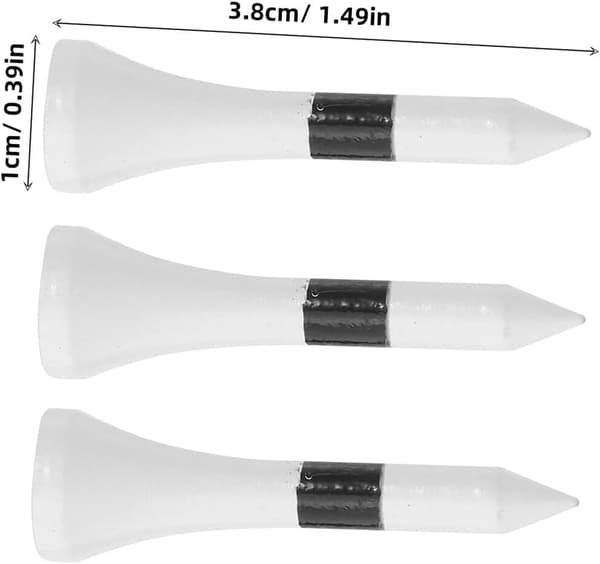 20 stk 38 mm golfpegger i lønnetre med golfballholder Lettvekt