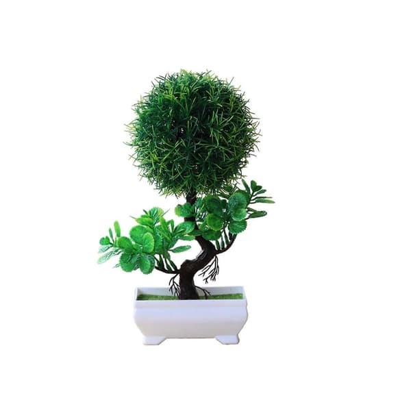 Artificial Plants in Pot Green Ornament for Coffee Table Office Floor Indoors