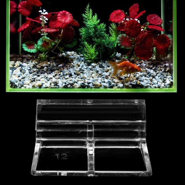 wxsp Akvarium Glaslågsholder, 20 stk, Akrylklemme Tilbehør, 12mm, til
