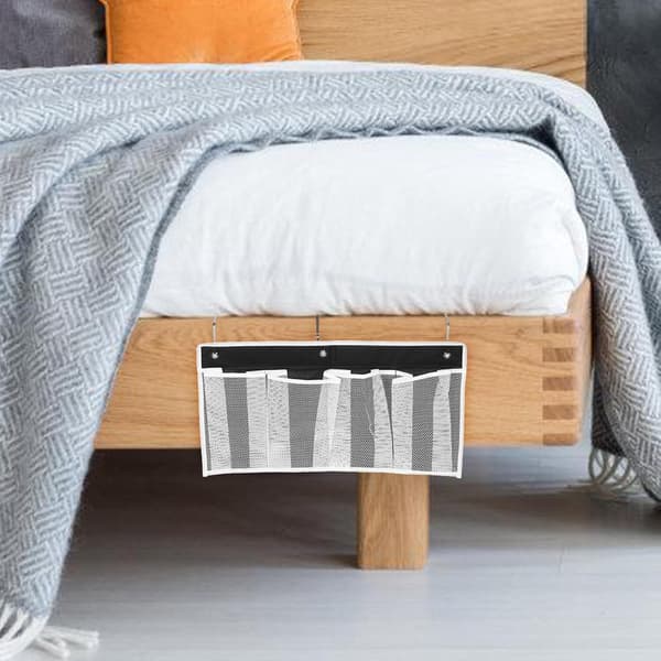 4 lommer hengende skooppbevaring for bobil, pustende nettingdesign