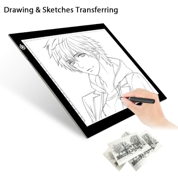 A4 LED Light Copy Board, Ultra-thin Adjustable USB Powered LED Drawing Pad for Tattoo, Drawing