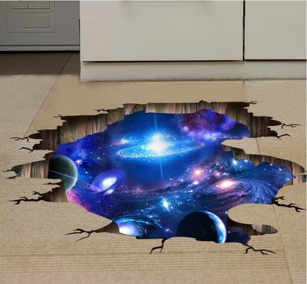 60cm*90cm 3D seinätarra 1 kpl irrotettava seinätarra