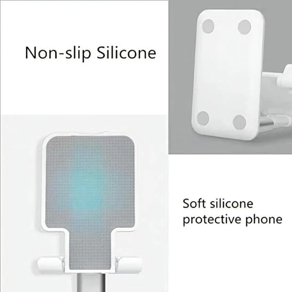 Mobile Phone Desk Stand, Foldable Desktop Holder, Suitable for Mobile Phones and Tablets, Universal Compatibility.