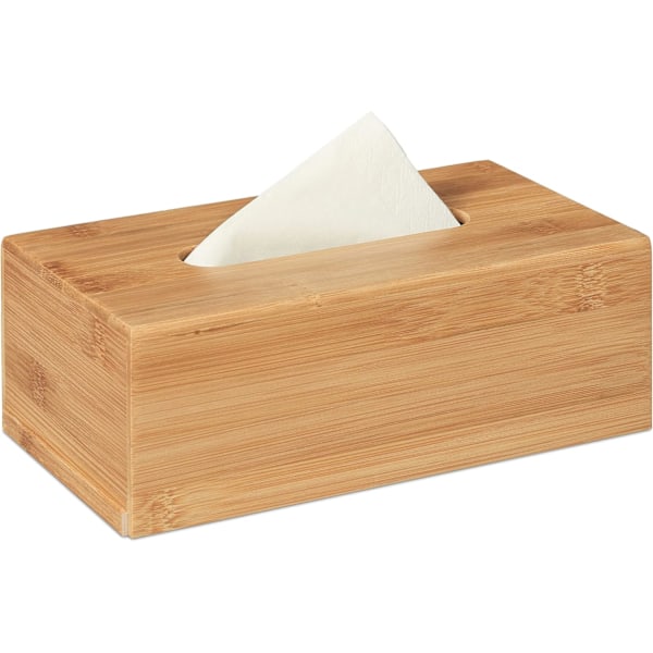 Bambuinen servettiteline irrotettavalla pohjalla, luonnollinen puinen servettiteline tavallisille paperiserveteille ja servettilaatikoille, luonnollinen