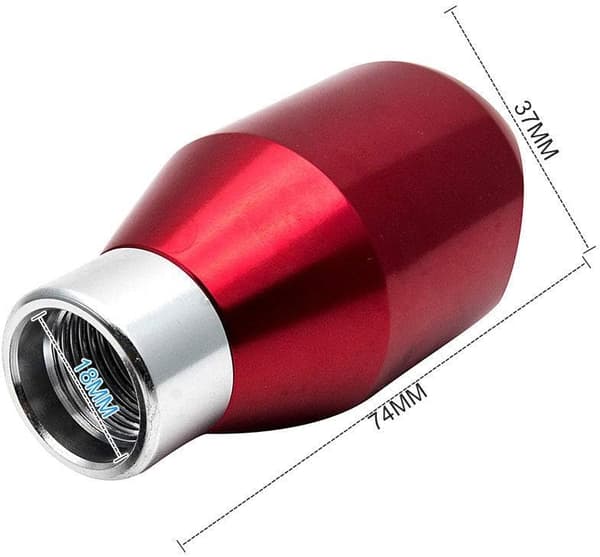 Universell adapter 5-trinns manuell metall krom girspakkule spakpenn håndtak hode bilstyling tilbehør