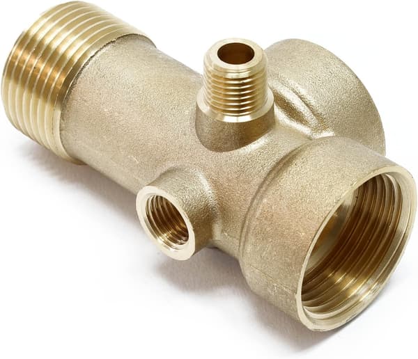Kobling i messing 5-vejs DN25 1 \" DN13 1/4 \" Blæsetank trykbeholder
