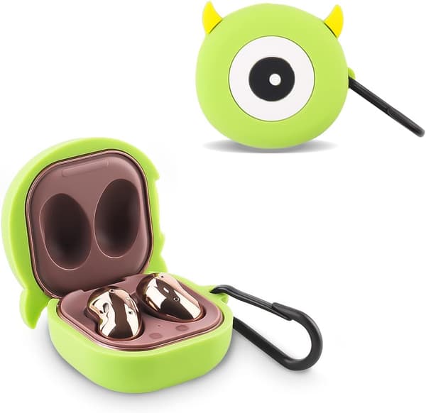 Case for Samsung Buds2/buds 2pro/buds pro/buds live/buds FE earphone case, silicone case with keychain for headphones