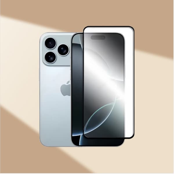 High Aluminum Silk Screen Dustproof Integrated Thick Glue HD Tempered Glass Screen Protector compatible with iPhone 16 Pro (2-Pack)