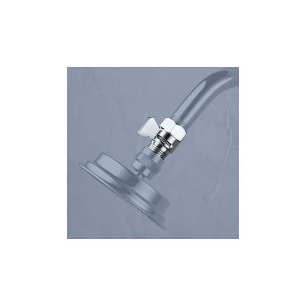 Vinkelventil Brusestopventil Vandstopventil Brusebad G1/2 Vanddeler Brusestopventil Poleret Forkromet Messing