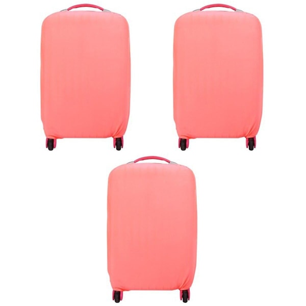 3 stk Elastisk Rejsebagage Cover Kuffert Trolley Case Beskyttelsespose Støvbestandig Beskytter til 22-24 Tommer (pink)3pcsM 3pcs M