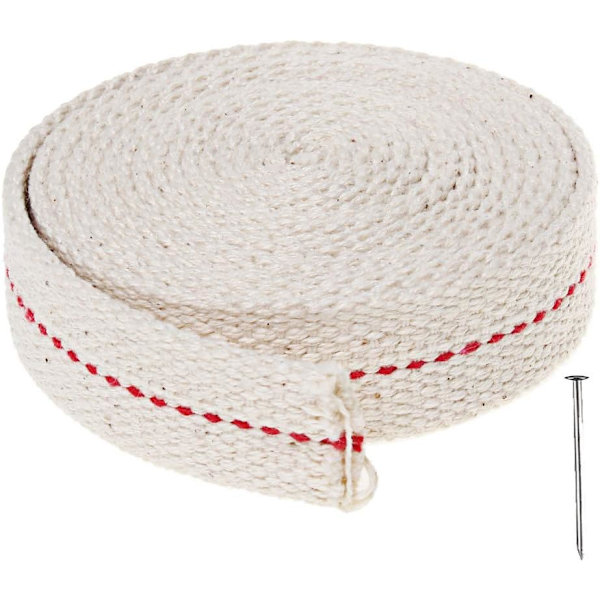 2 Rolls Flat Wick for Oil Lamp White White White